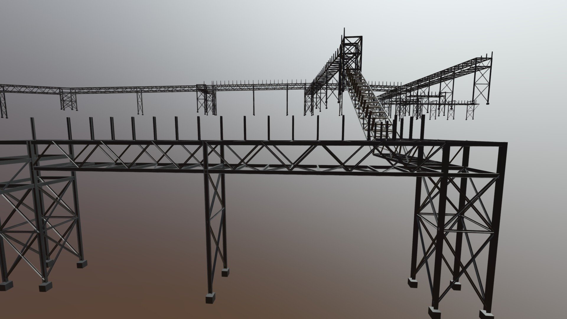 Pipe Rack 3d model