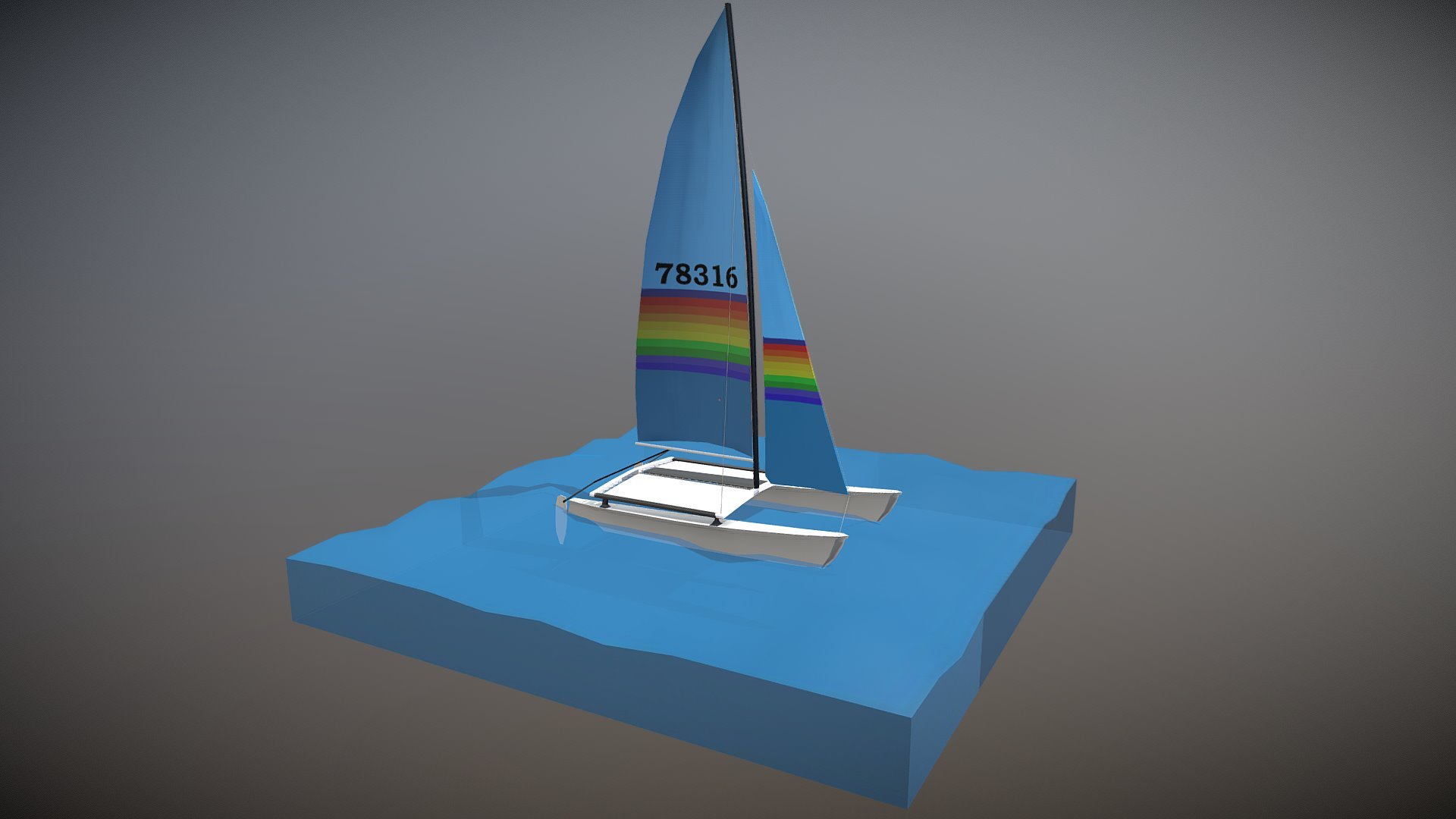 Hobie Cat 3d model