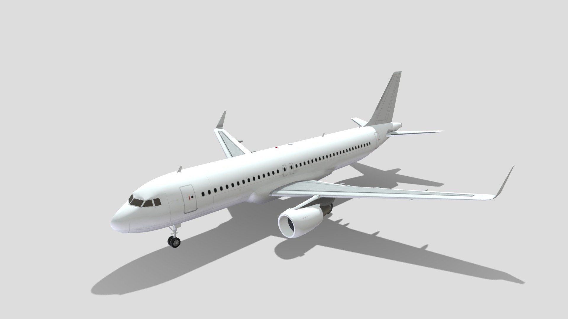 Airbus A320 winglets 3d model