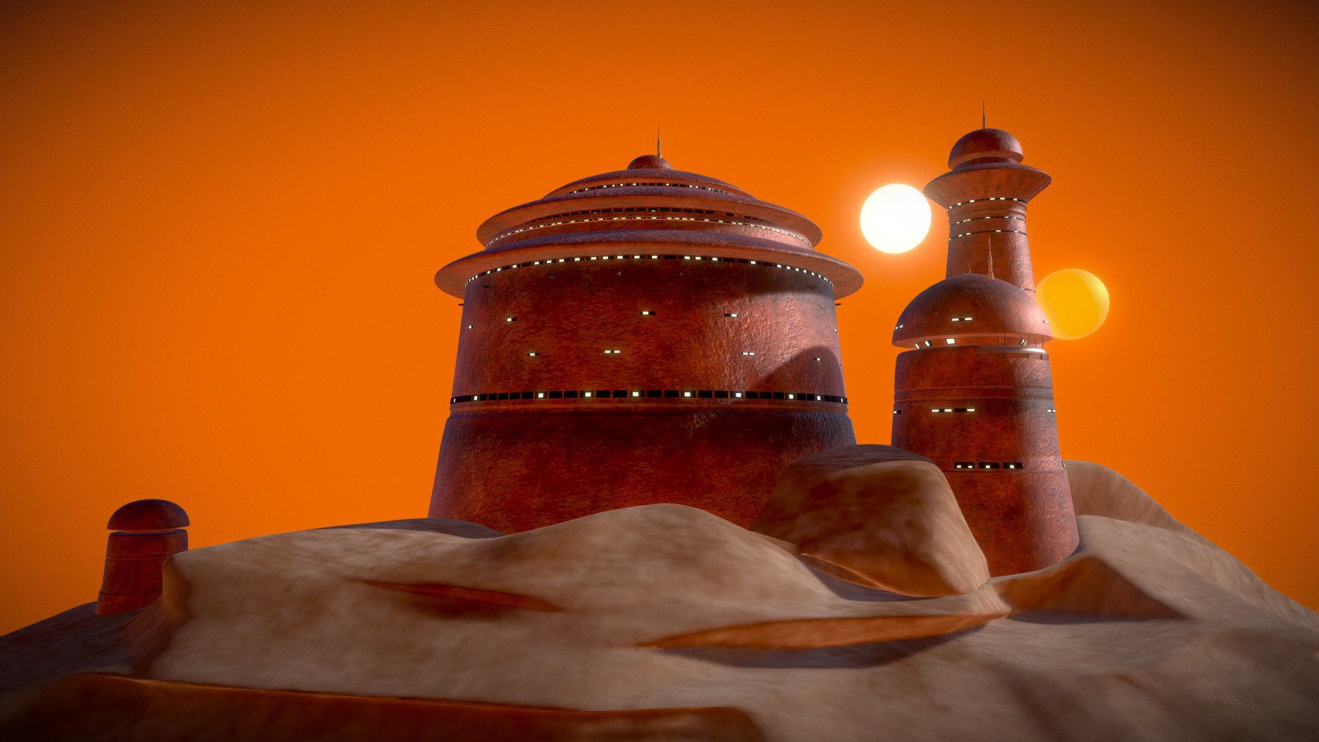 Jabba_Palace_Star_Wars 3d model