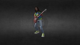 Bob Marley Animation Low Poly