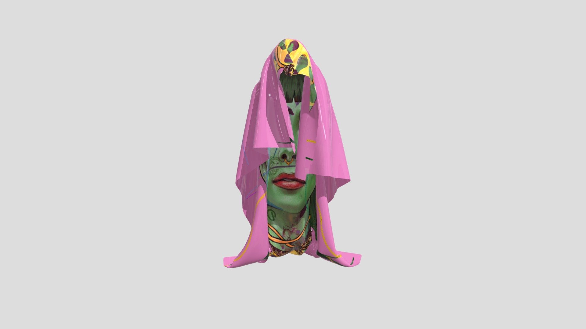 Betty Dead Fellaz Cape 3d model