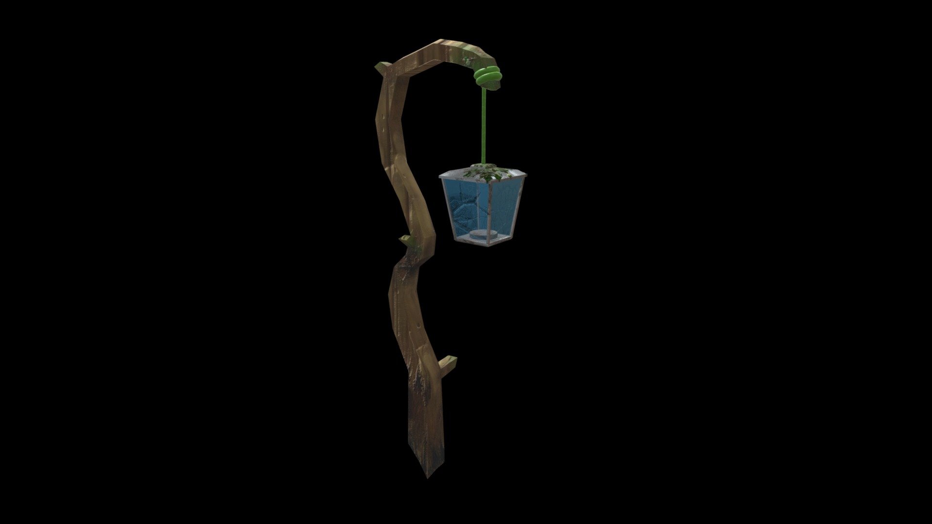 Lantern Staff 3d model