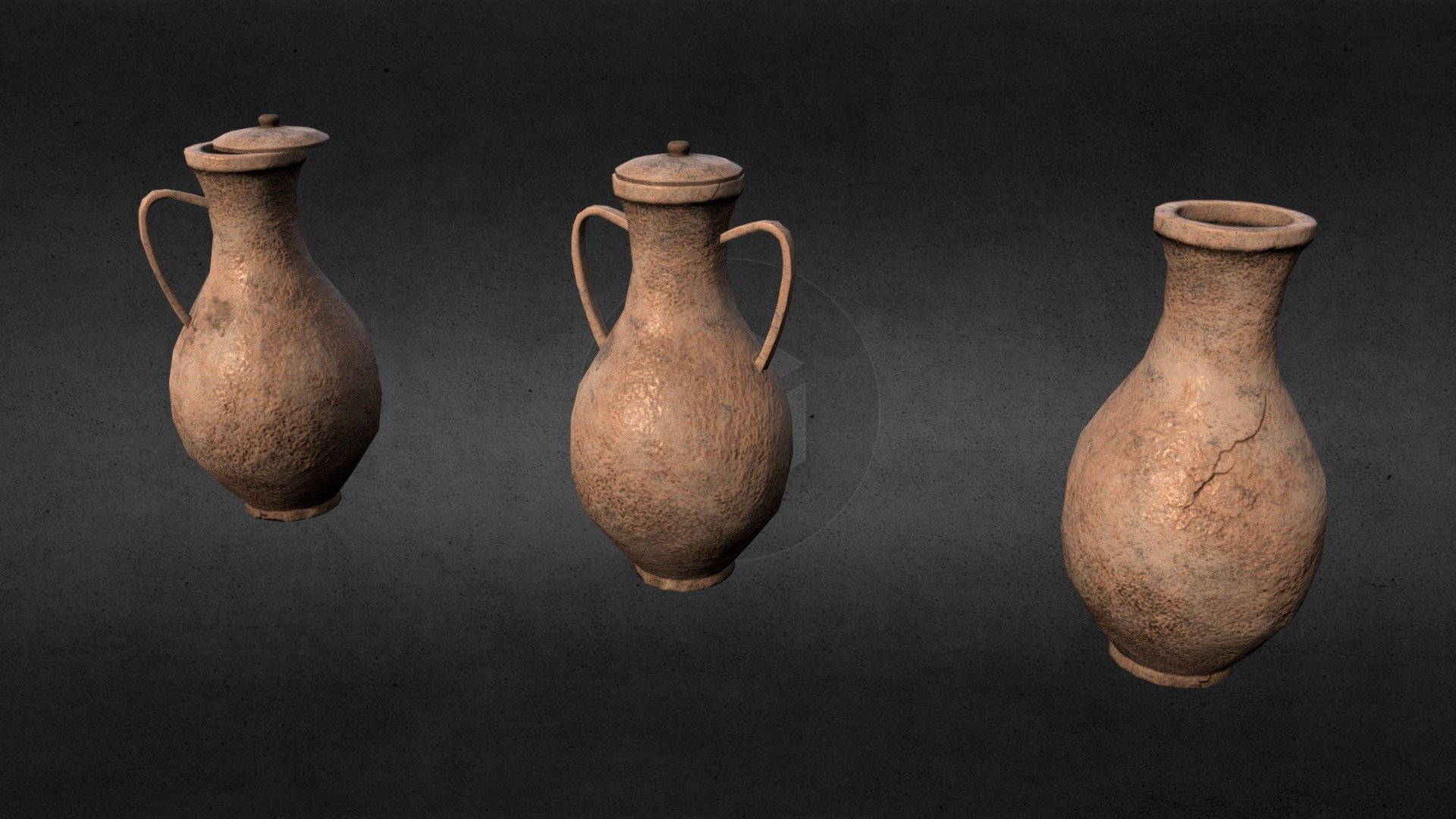 3D Modular Roman Wine Pot/Jar 3d model