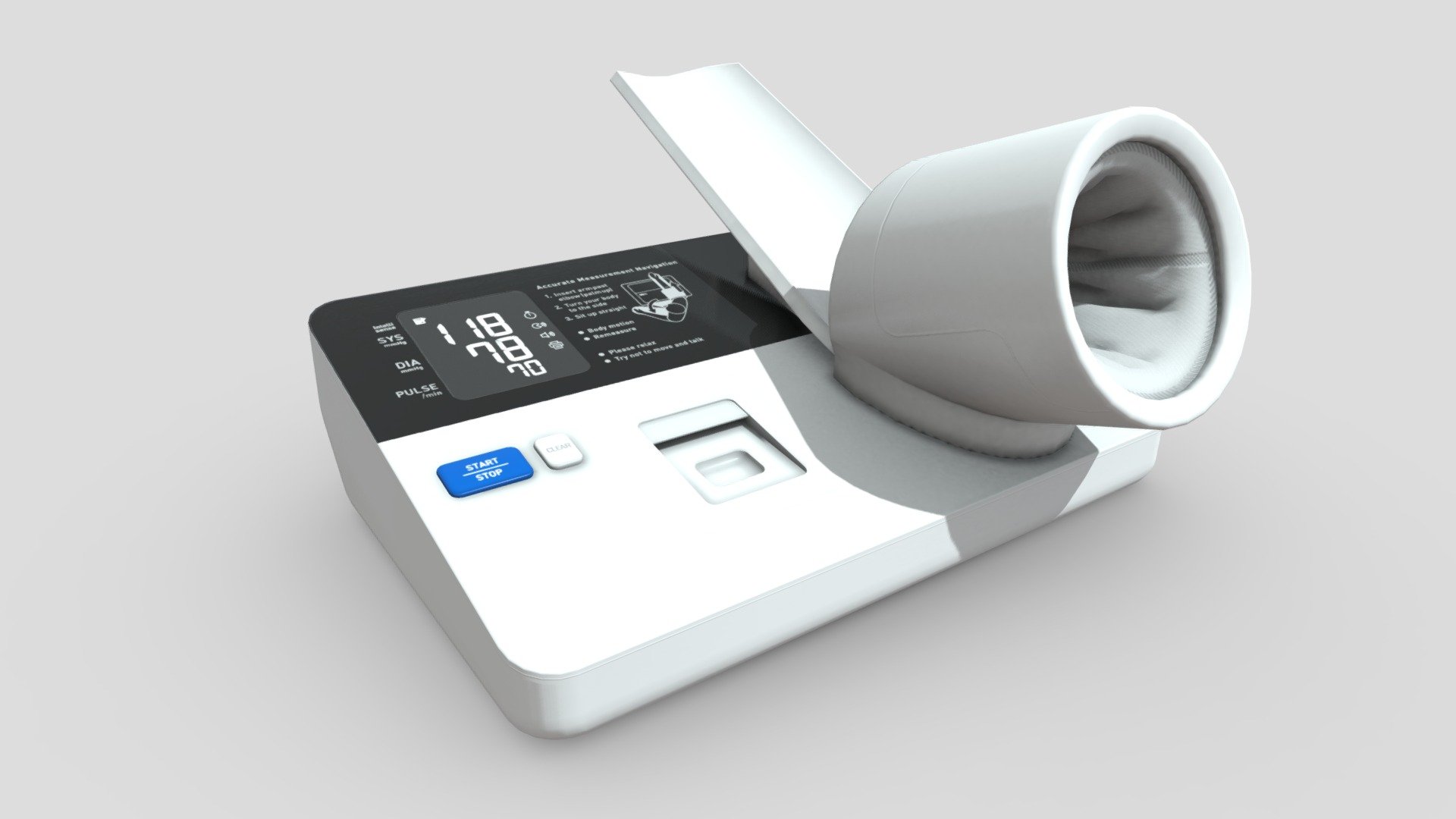 Blood pressure monitor 3d model