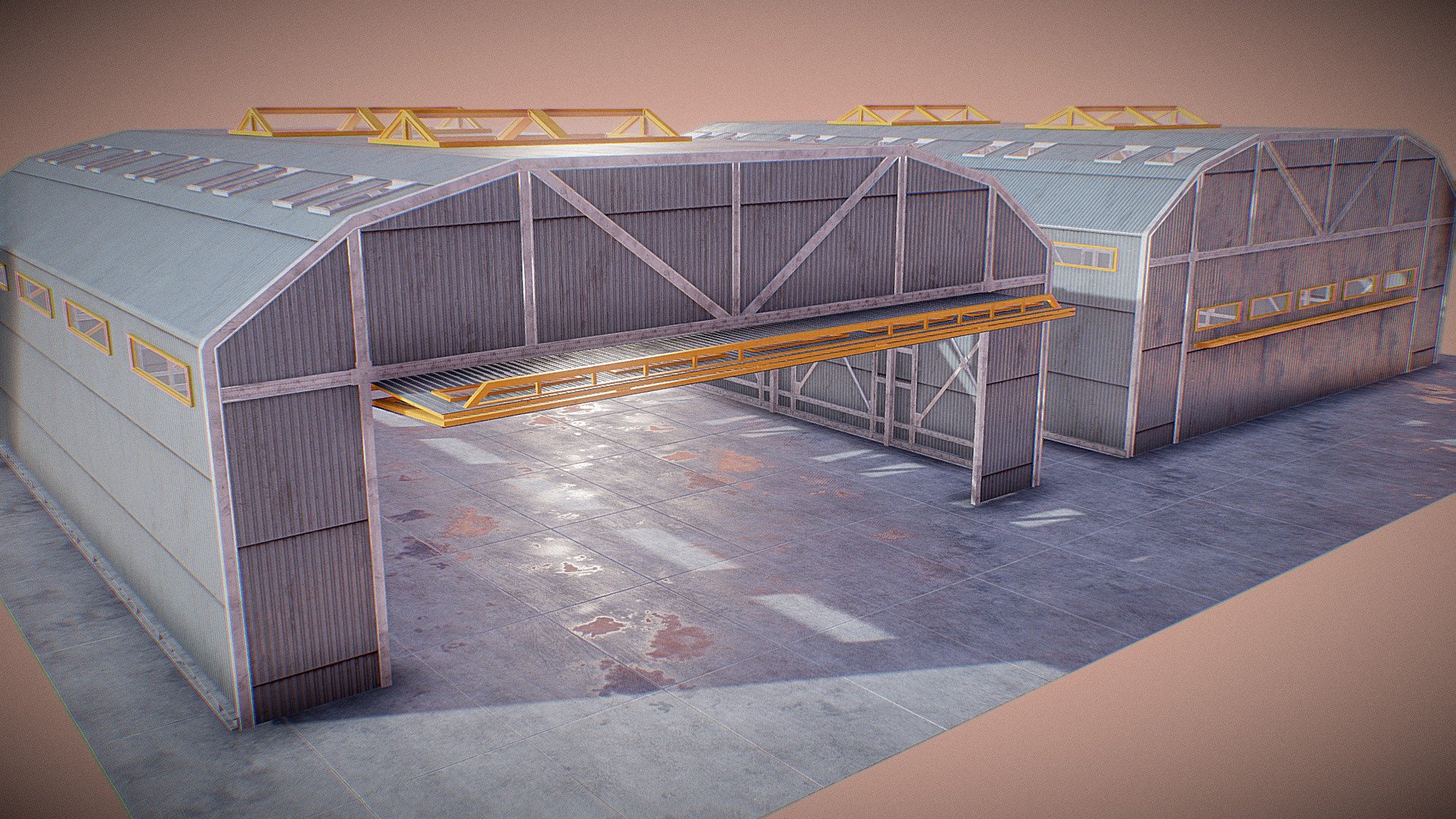 Hangar 3d model