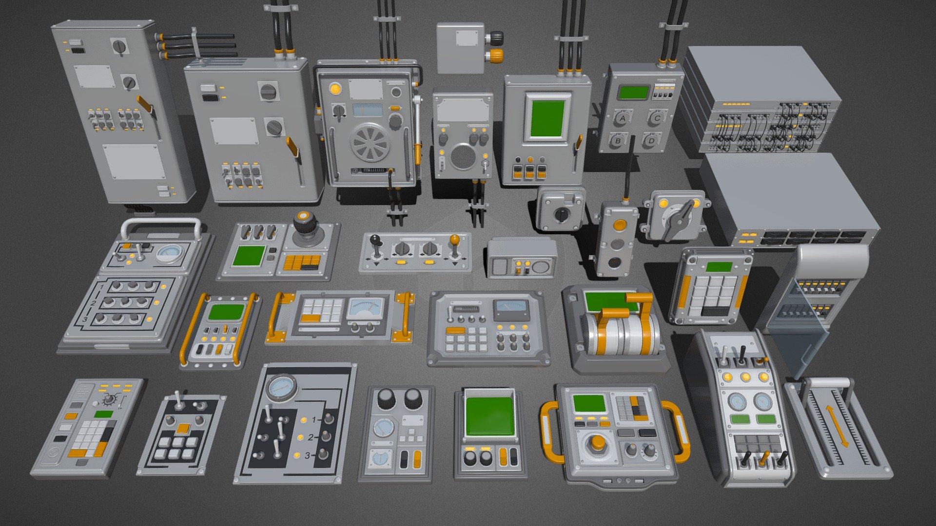 Control Panel 1 3d model