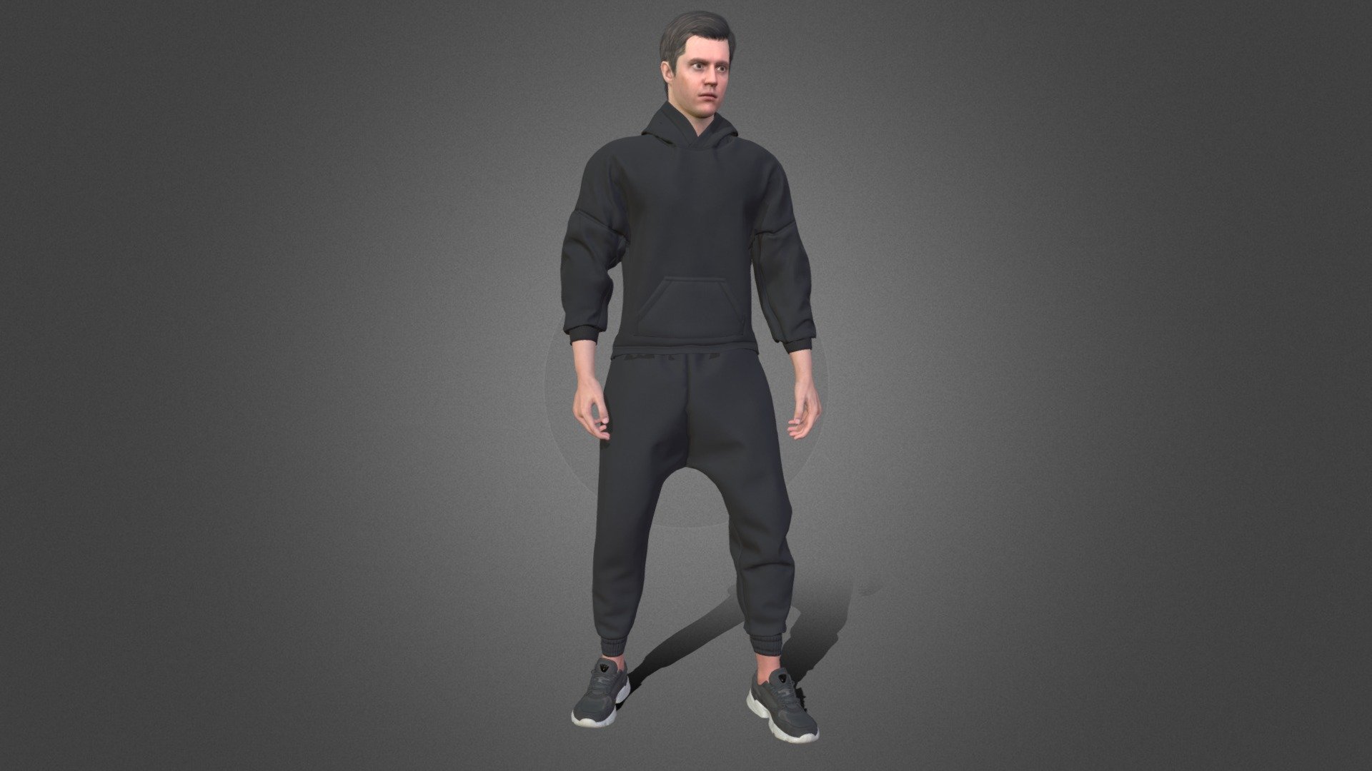 Man in Sport Outfit 3 3d model