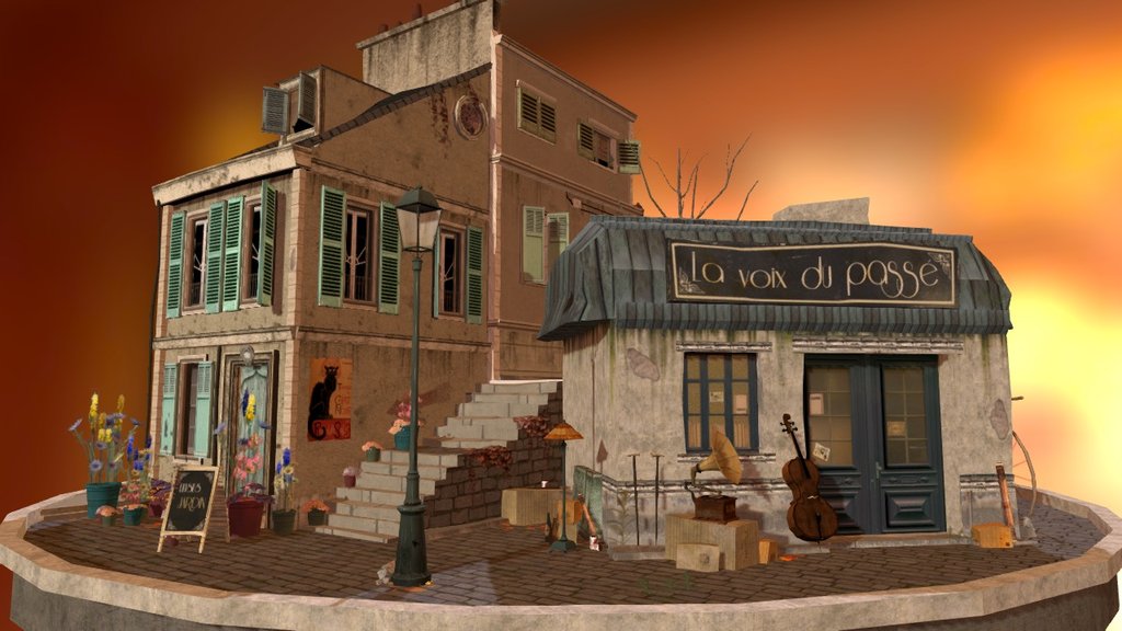 City_Scene BURDEAUX 3d model