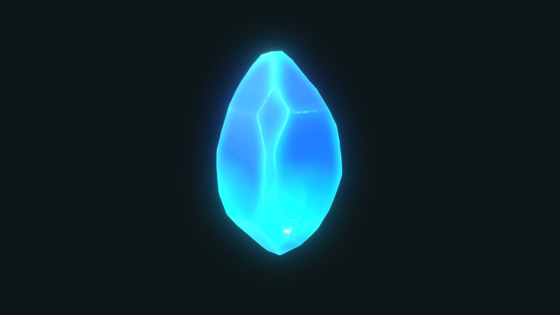 Low Poly Stylized Gemstone 3d model