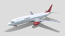 Boeing 737-400 B734 static lowpoly