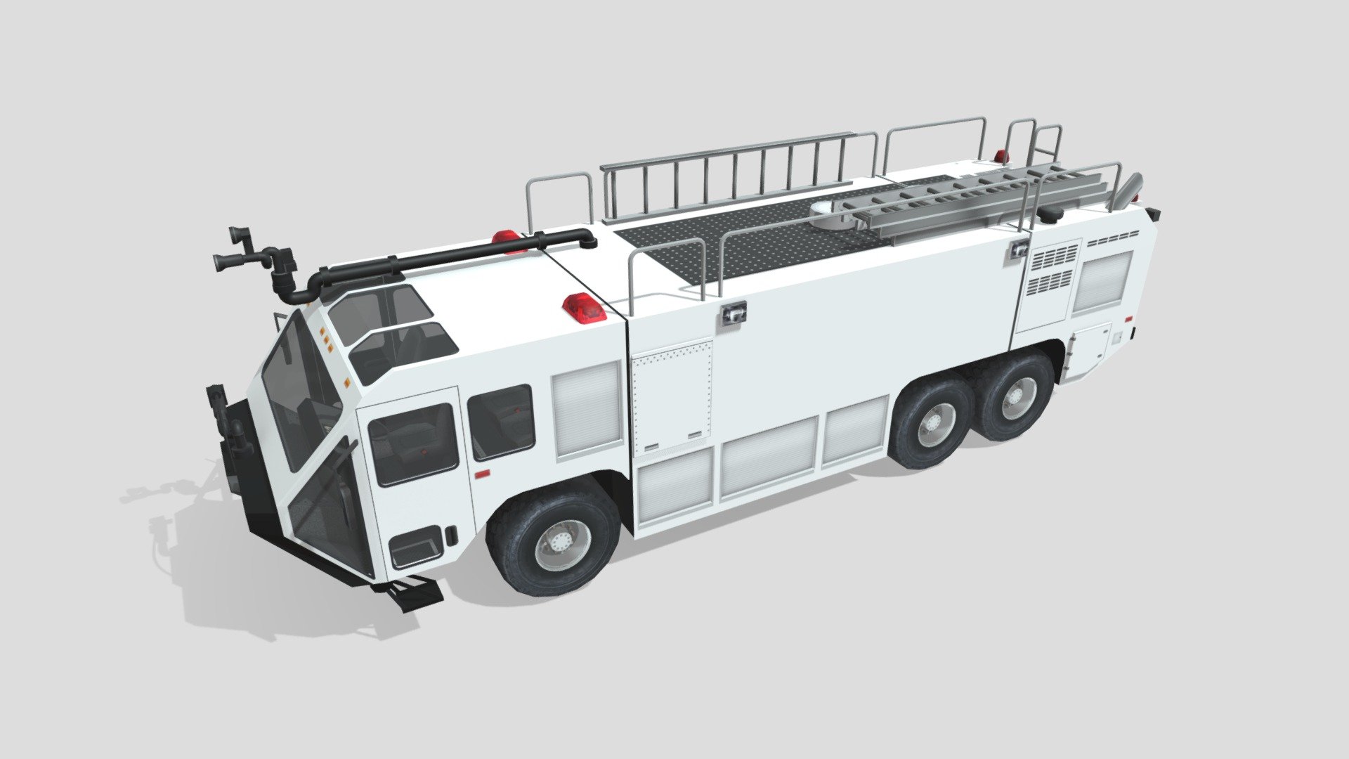 Oshkhosh Striker T3000 ARFF airport firetruck 3d model