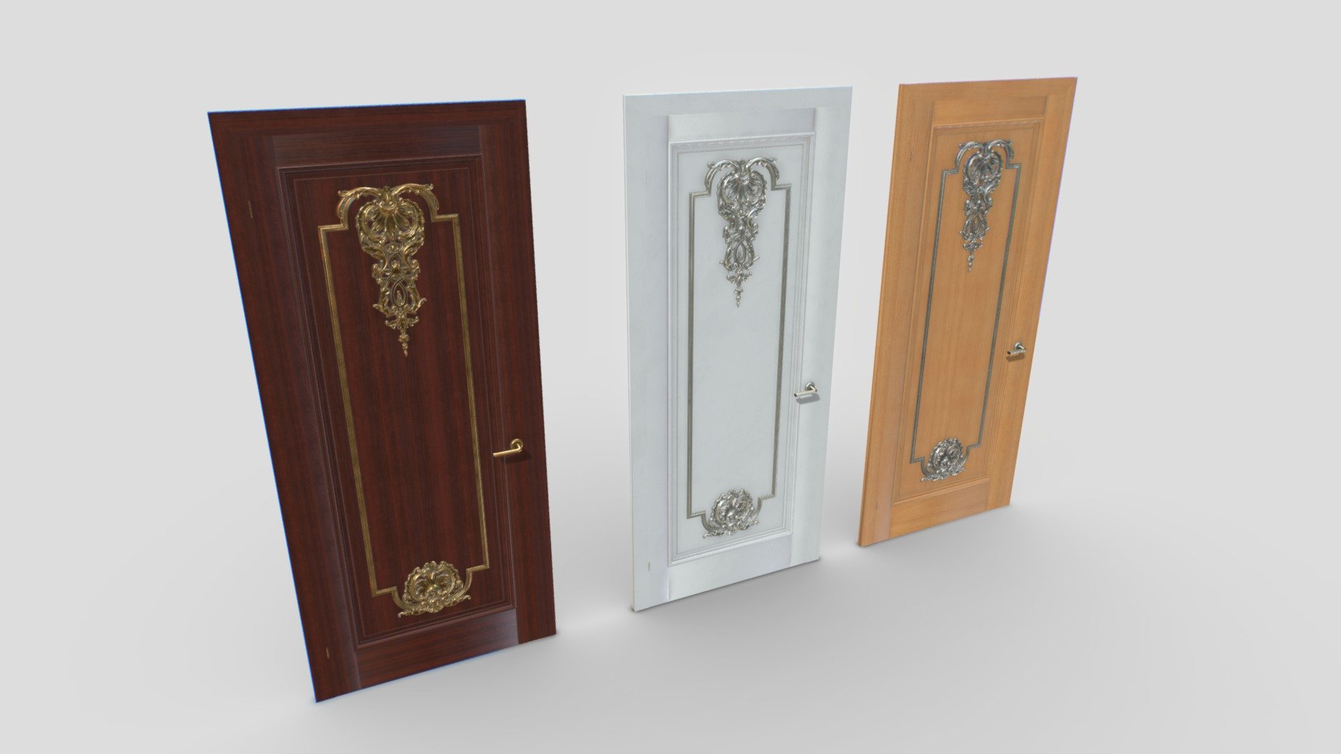 Classic Door pack 2 3d model