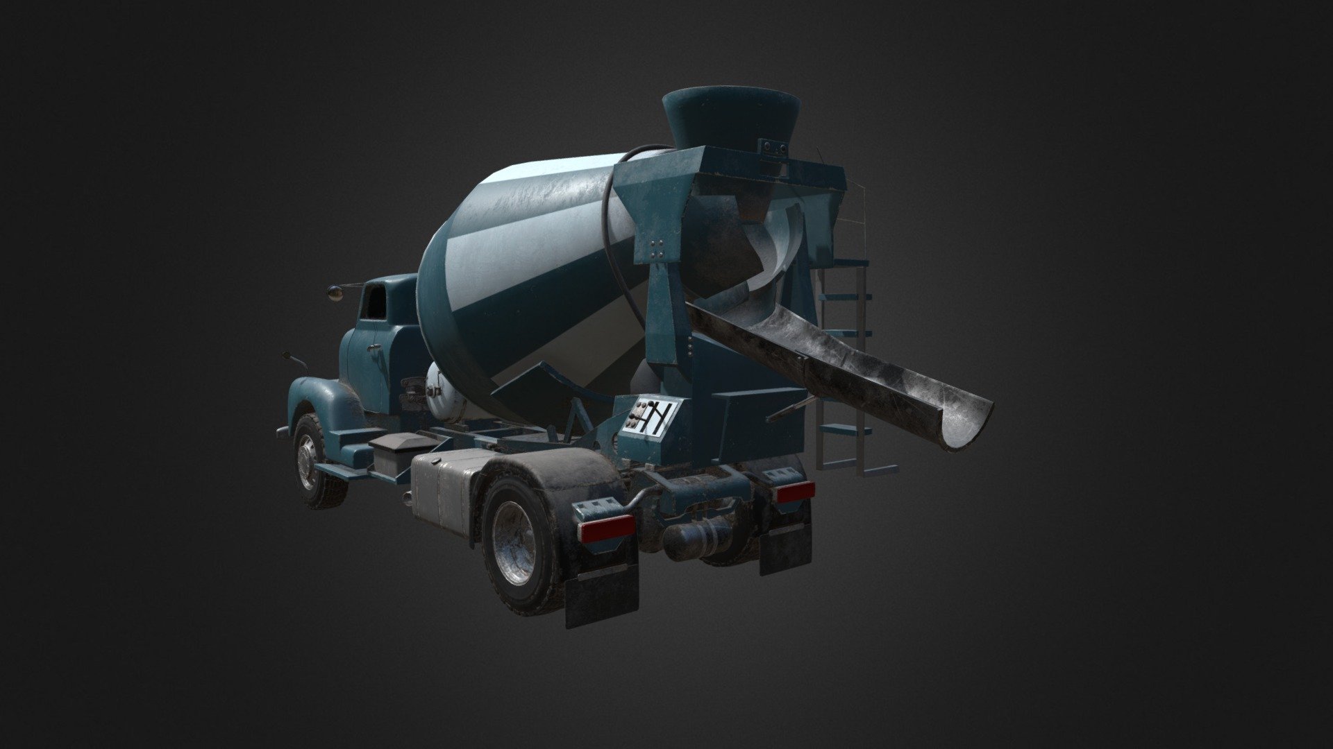 Concrete Mixer Truck 3d model