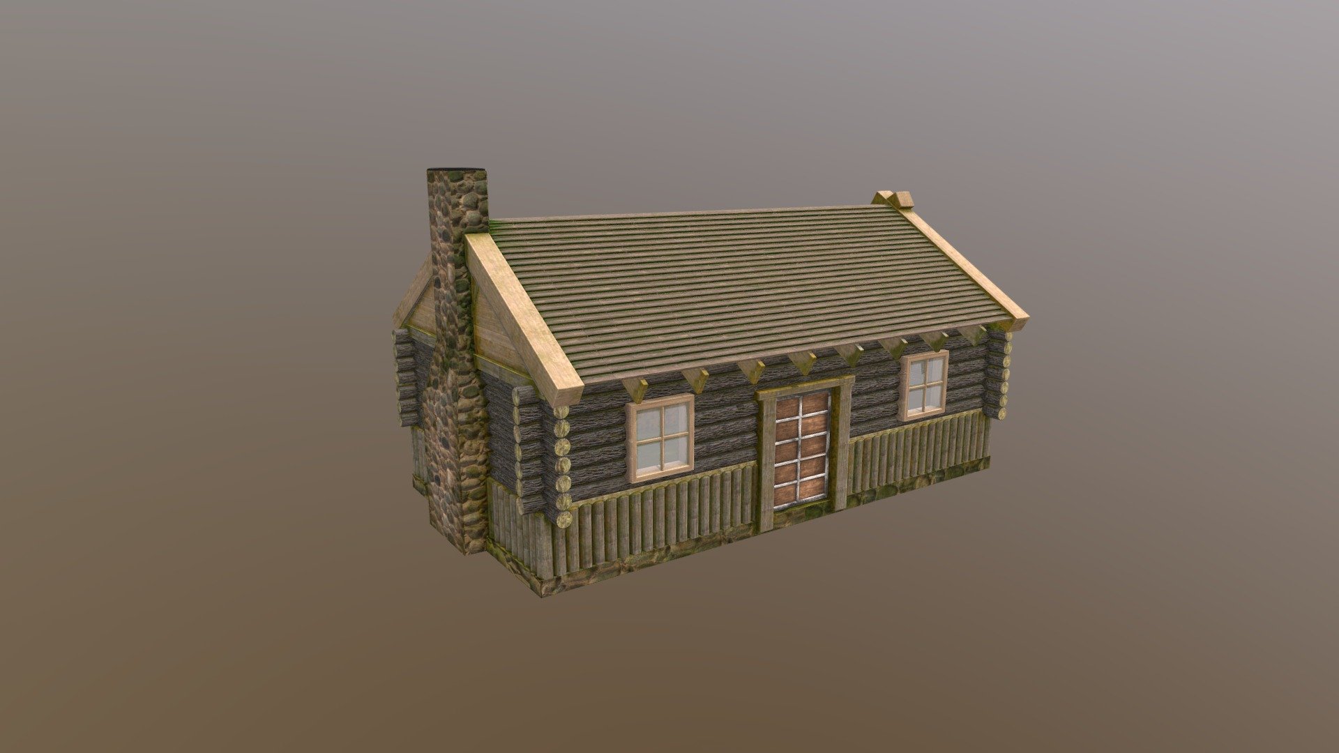 Wooden Cabin 3d model