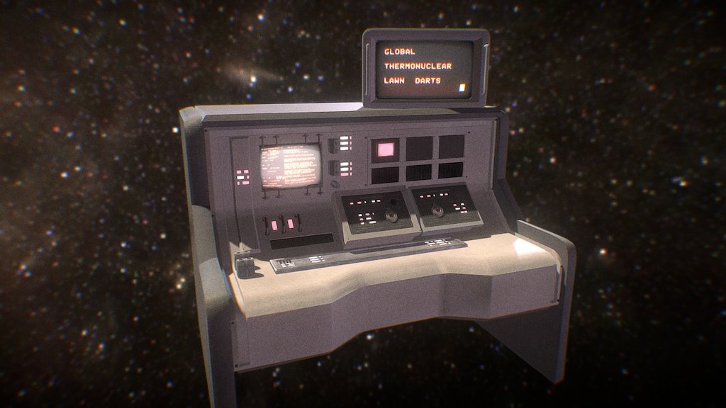 Mission Control Desk 3d model