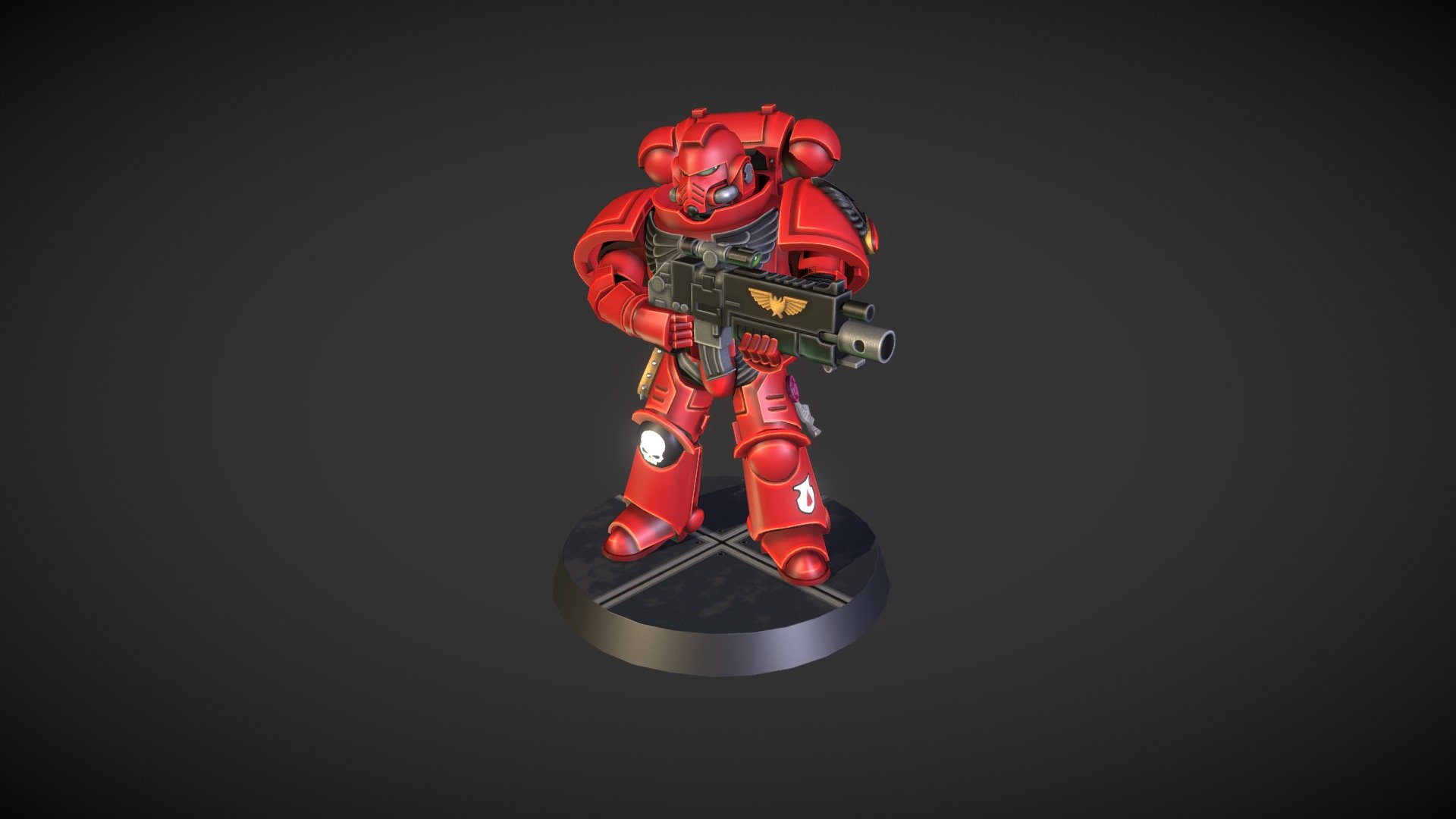 Warhammer 40k Bloodangels Spacemarine 3d model