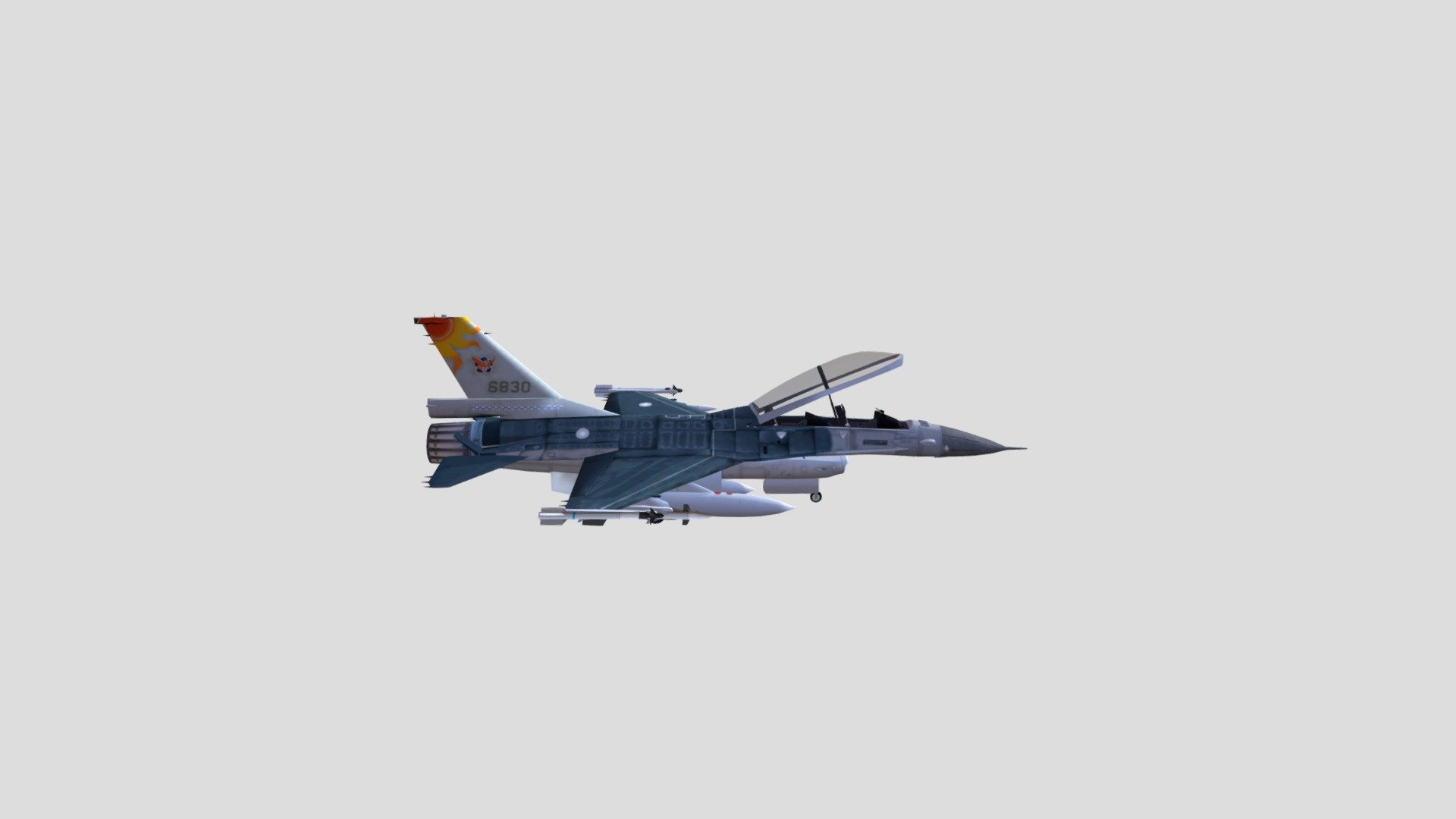 F16B MLU Taiwan 3d model