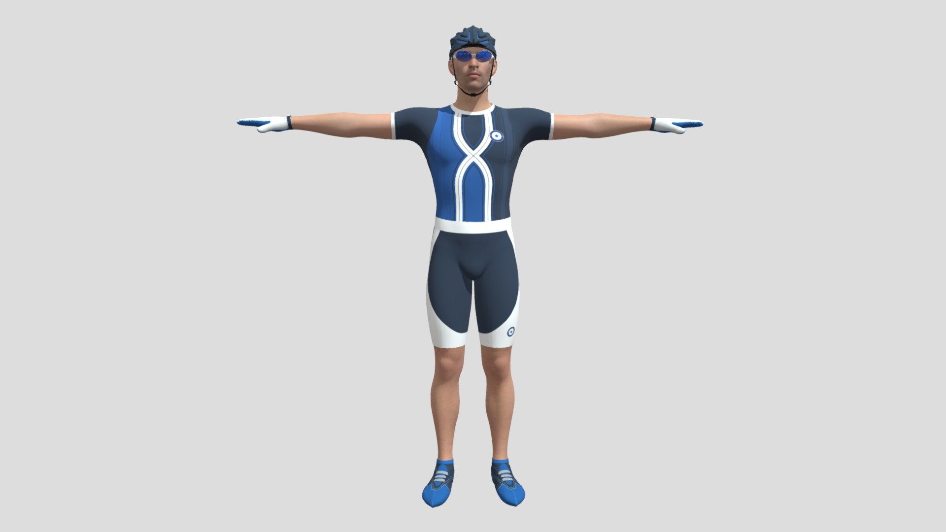 Cyclist 3d model