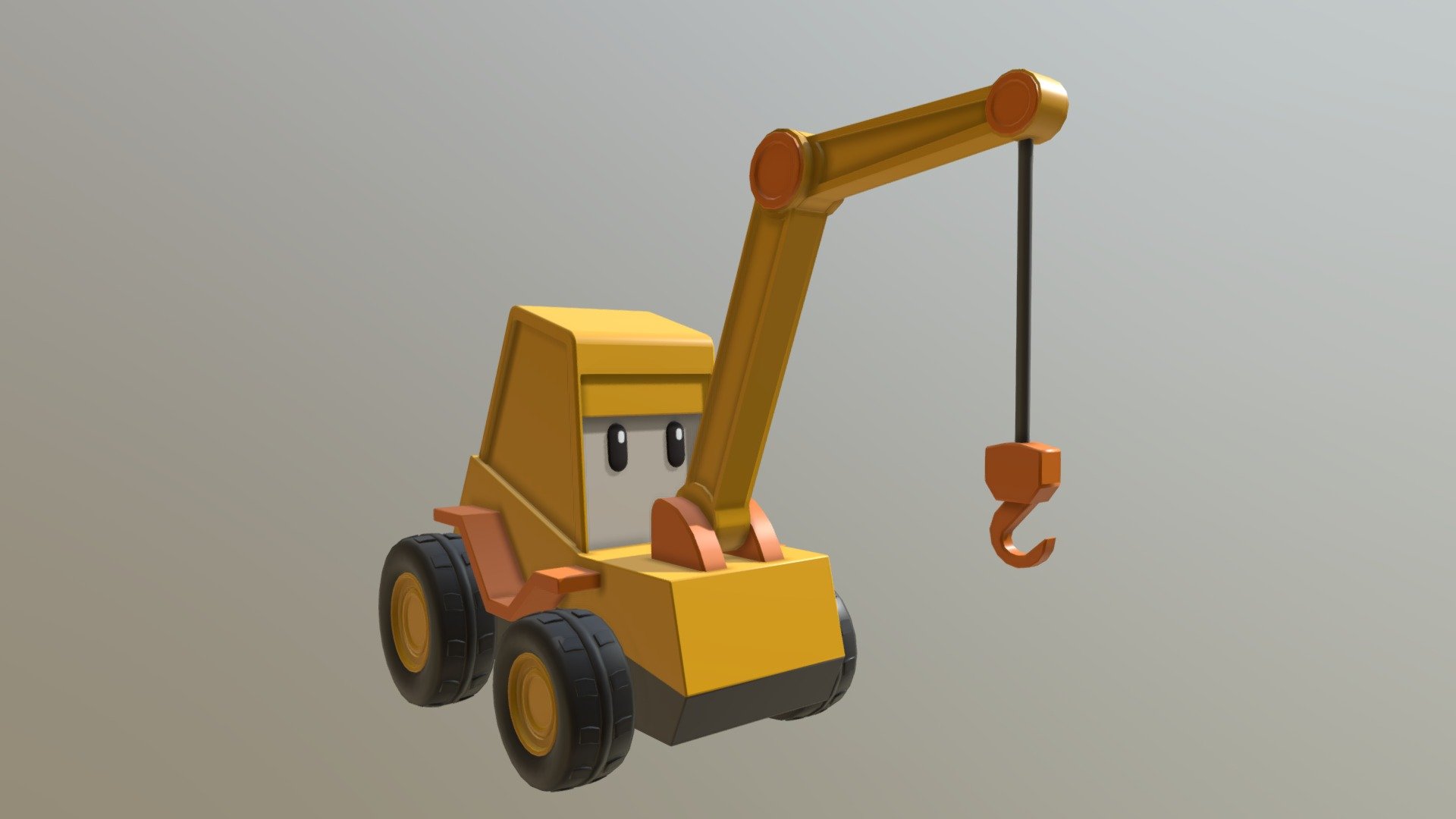 Toy crane 3d model