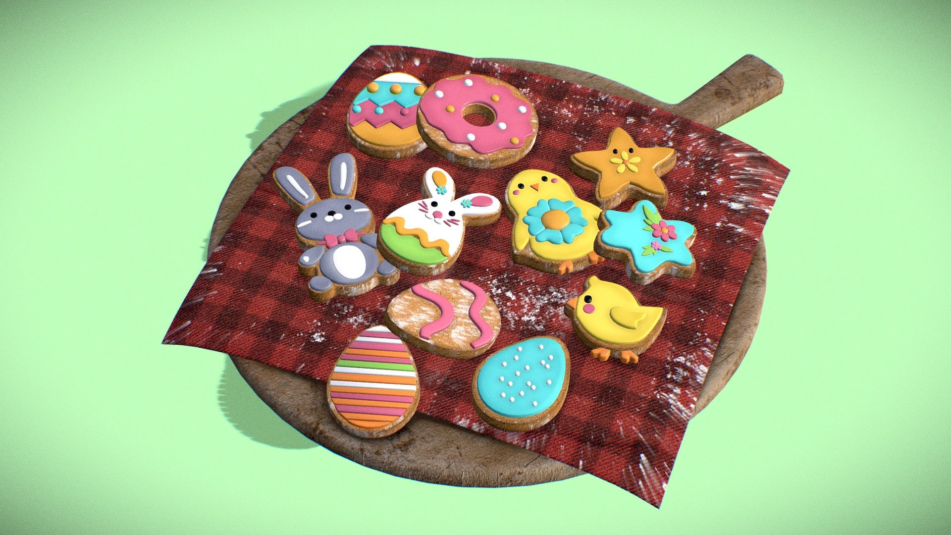 "Easter" Cookies 3d model