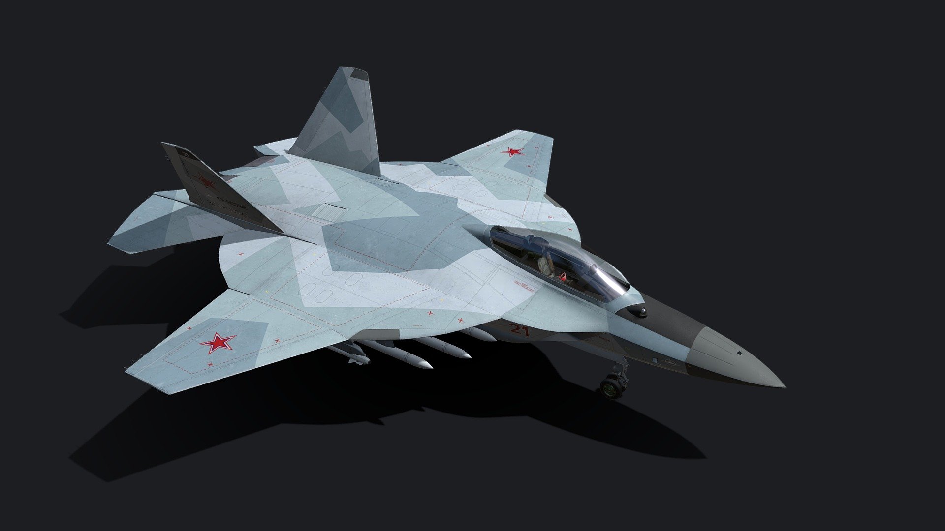 I-2000 LFS Integral-2010 Fighter jet 3d model