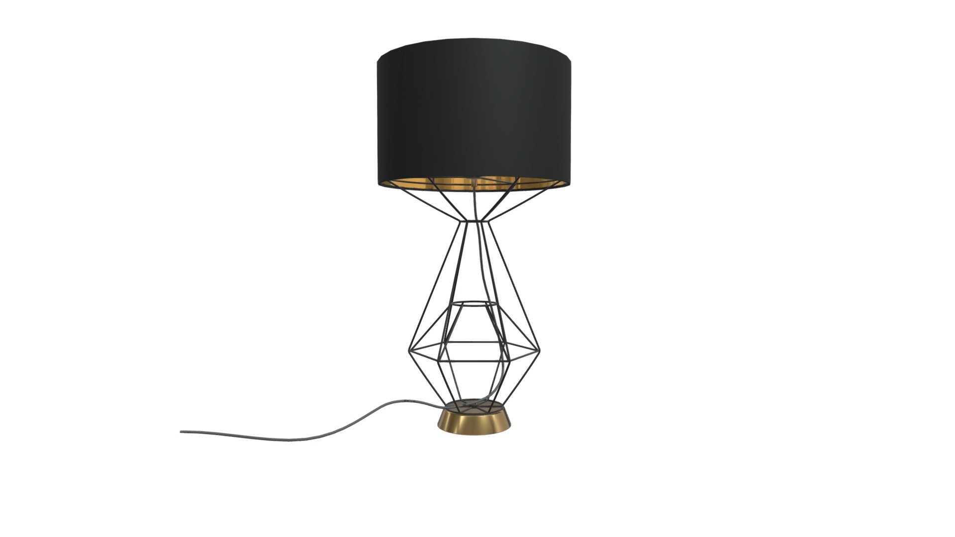 Delancey Table Lamp Black 3d model