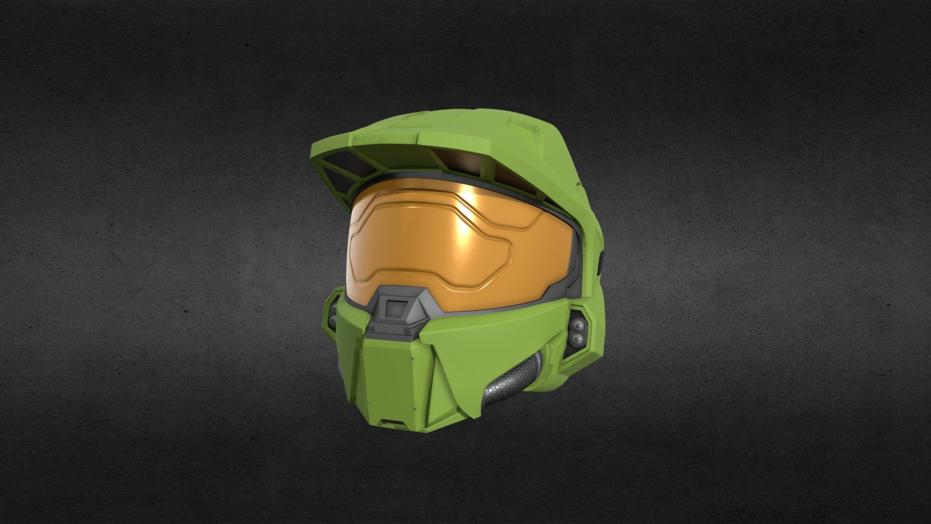 Master Chief Helmet MK V (High Poly) 3d model