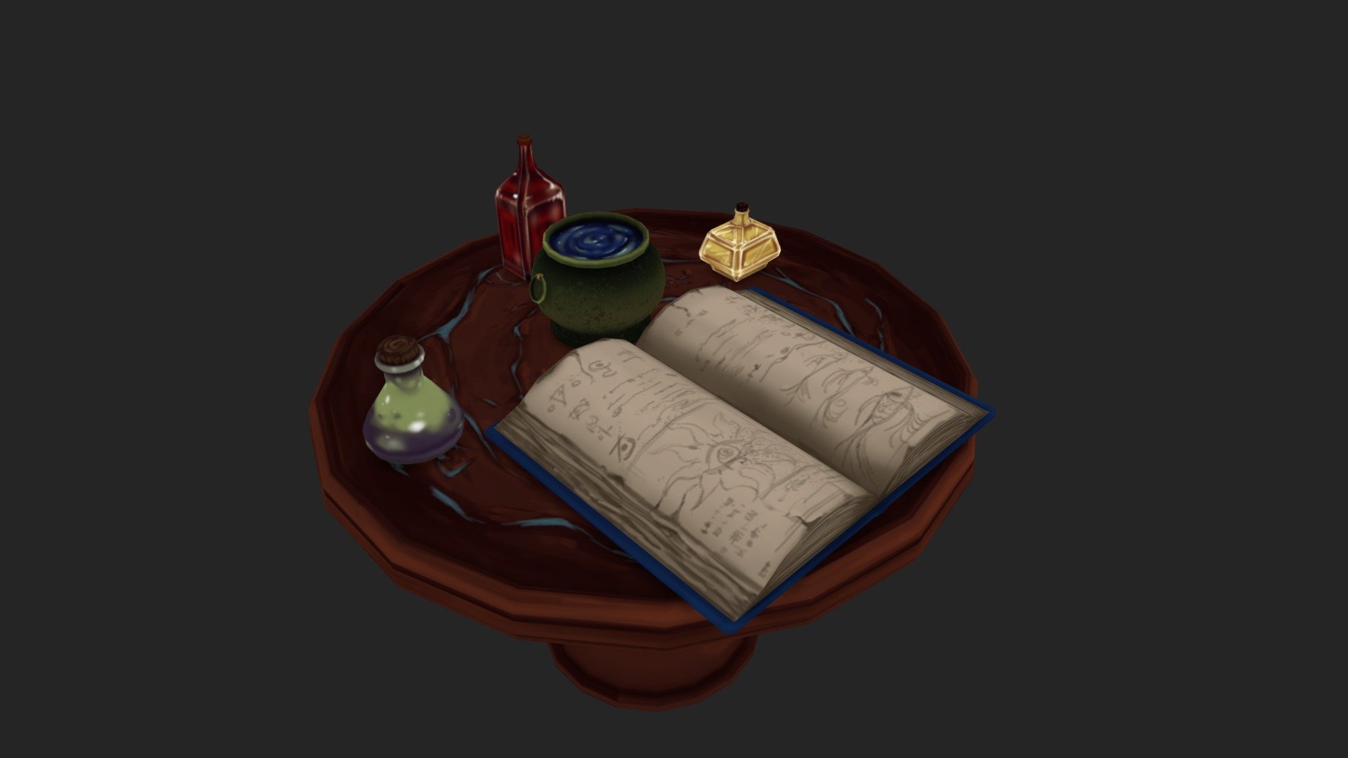 A1 Zhong Alchemy Table 3d model