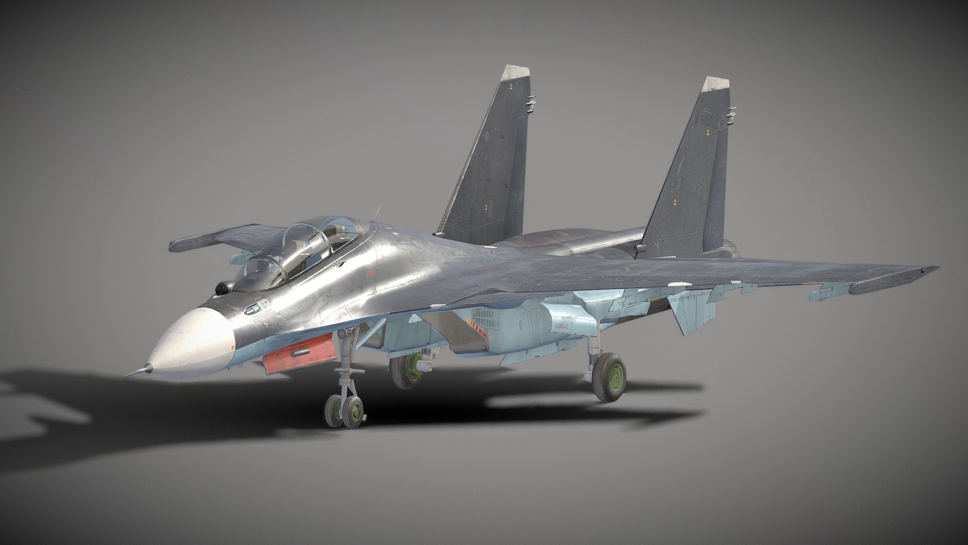 [PBR] Sukhoi Su-30 3d model