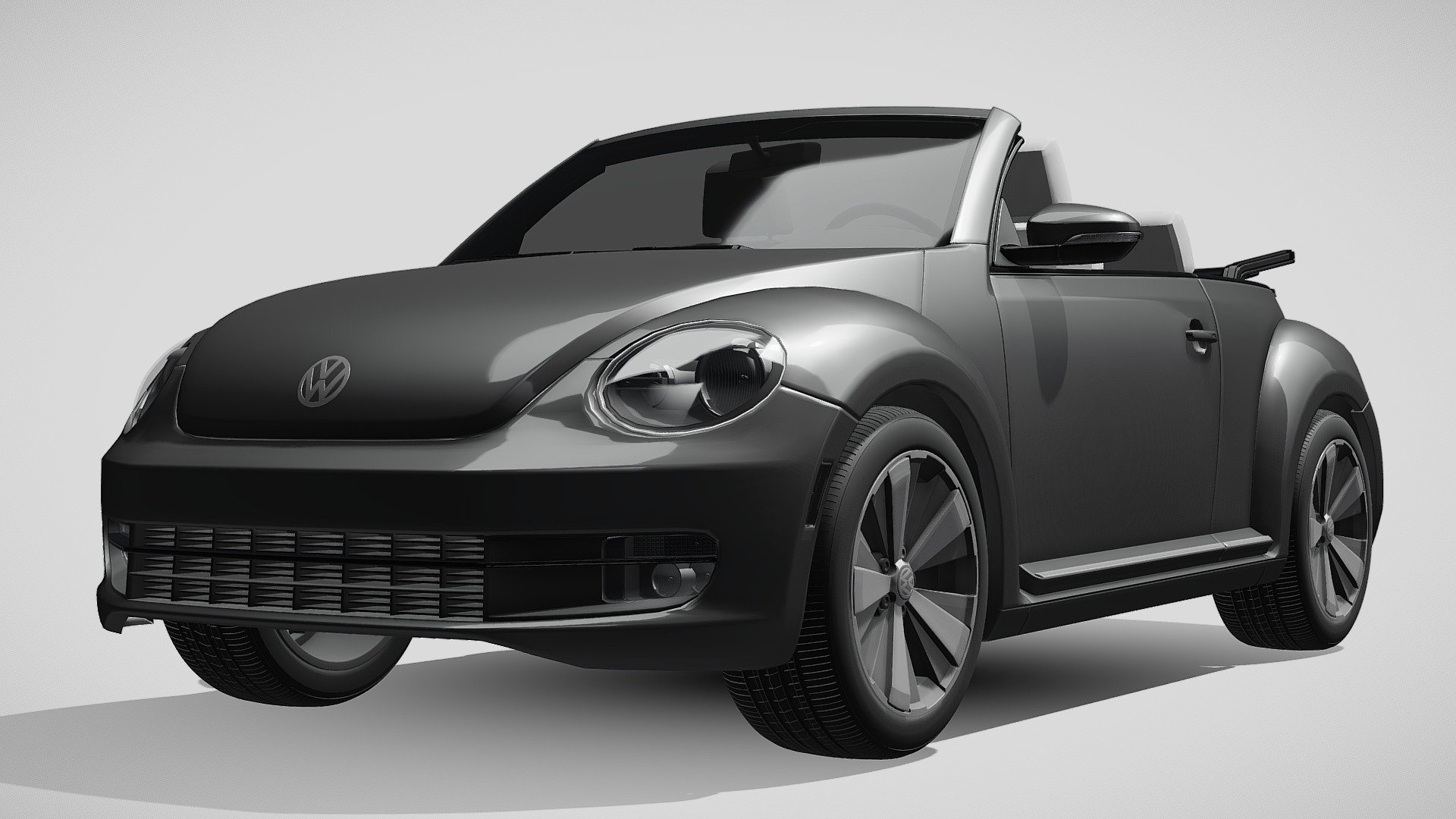 VW Beetle Turbo Cabrio 3d model