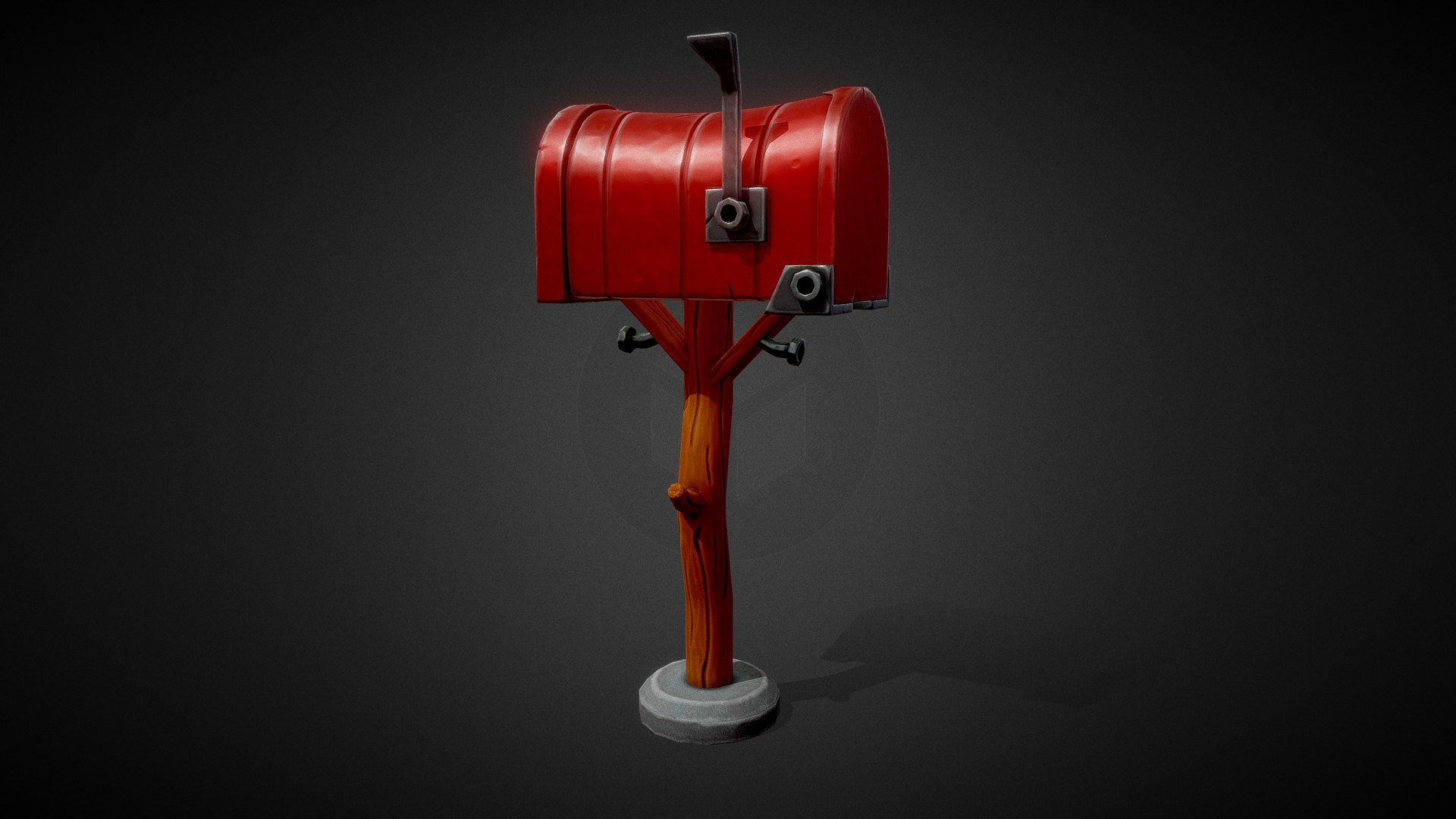 Stylized Mailbox 3d model