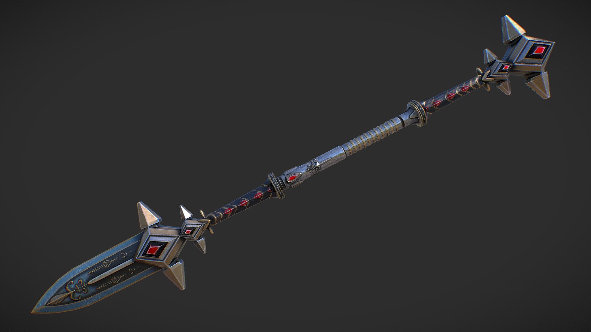 Combat_staff_1 3d model