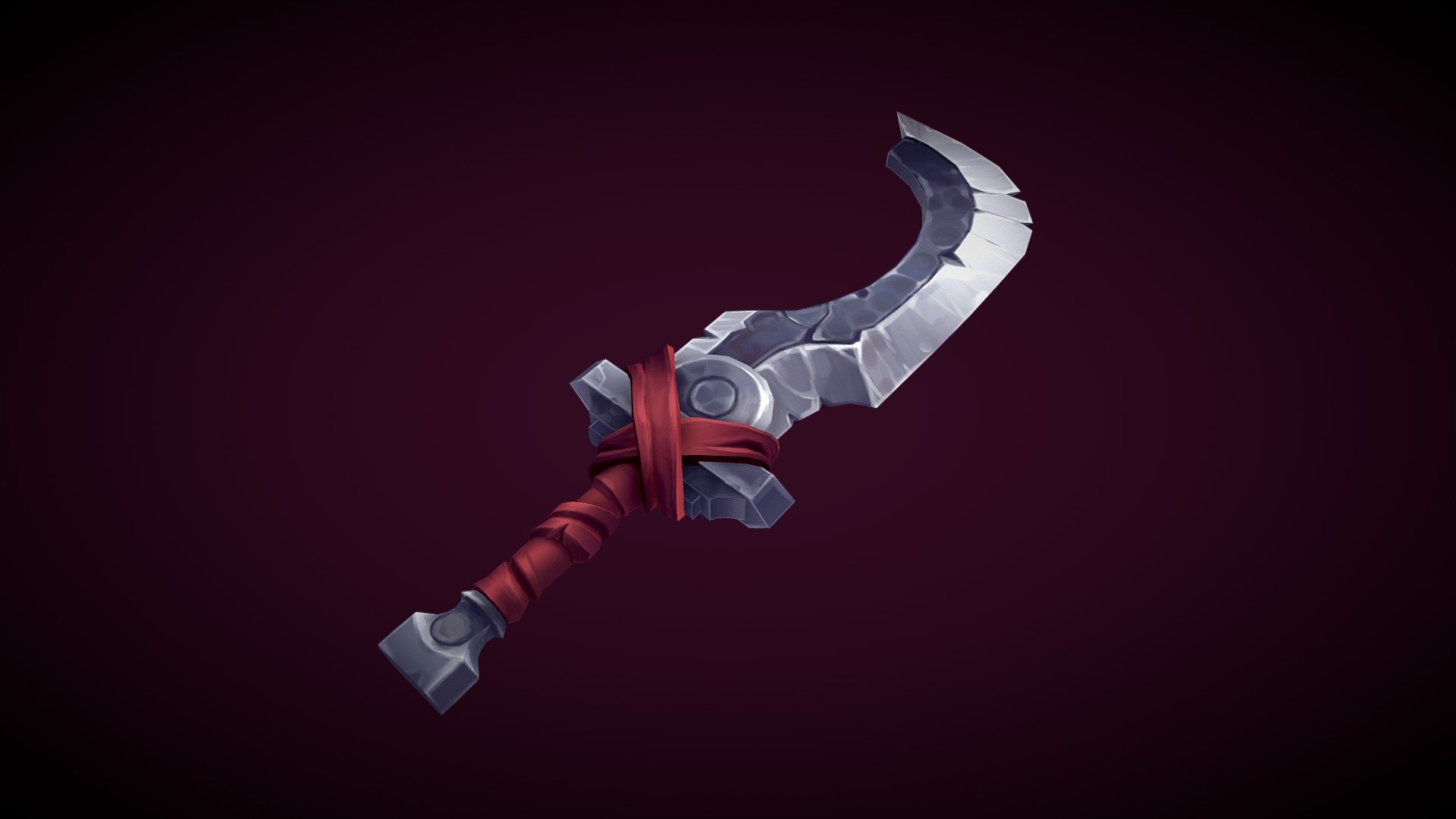 Stylized sword 3d model