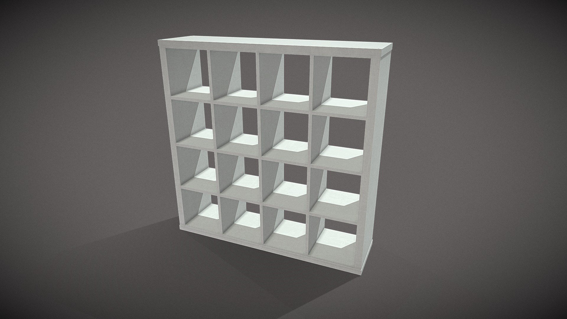 Square shelves single 3d model