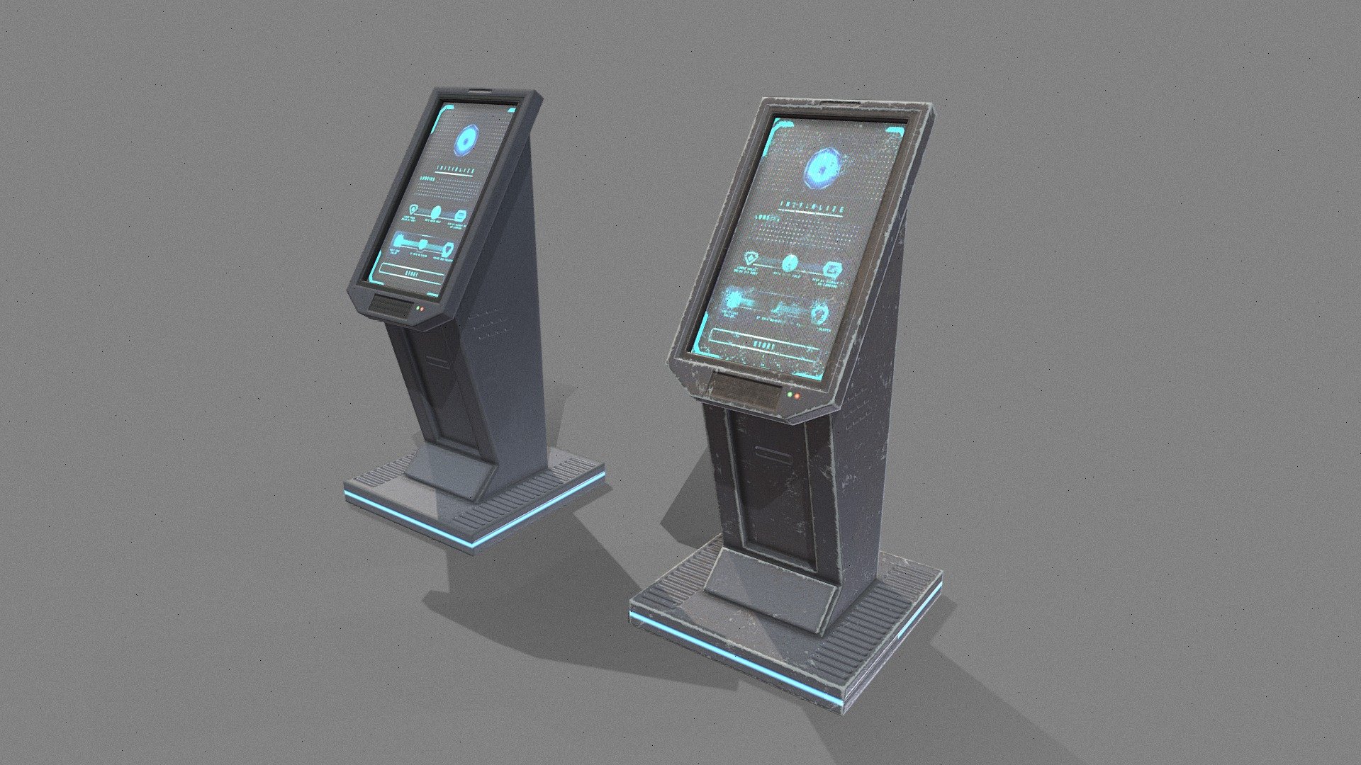 Scifi Control panels 3d model