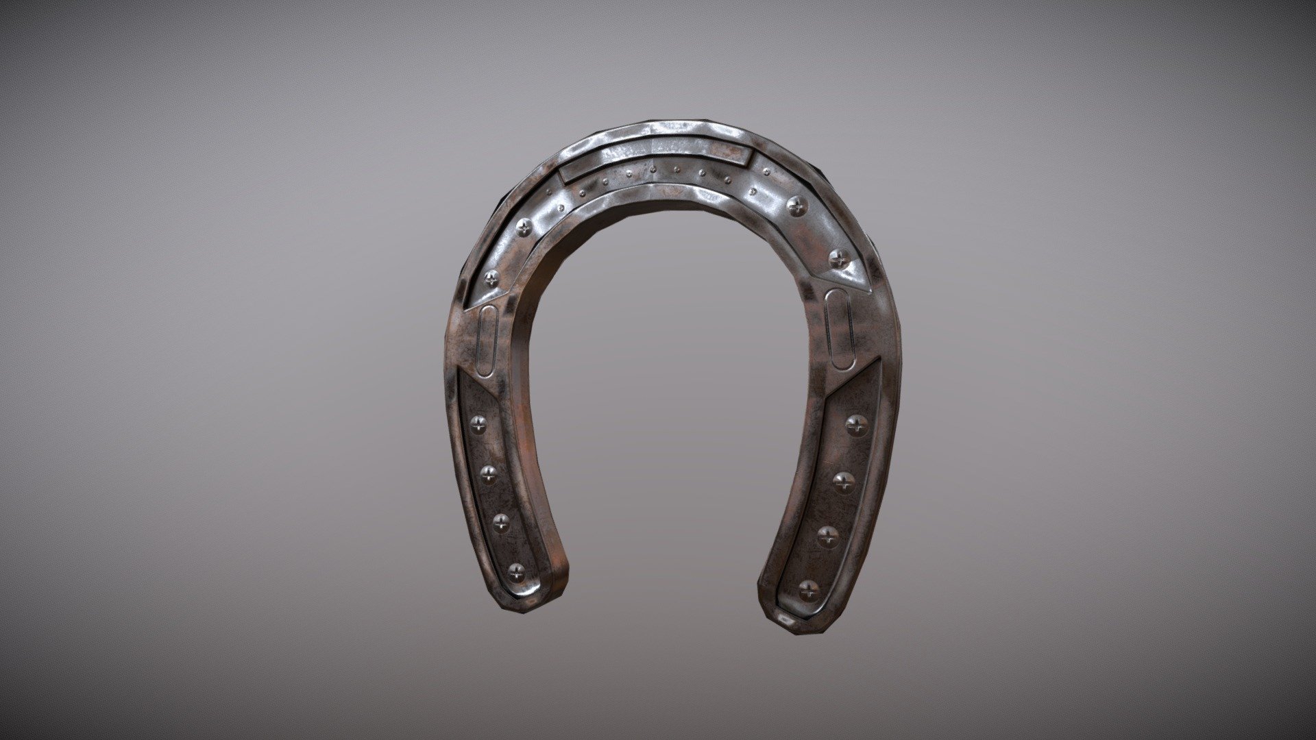 Horseshoe Low Poly 3d model