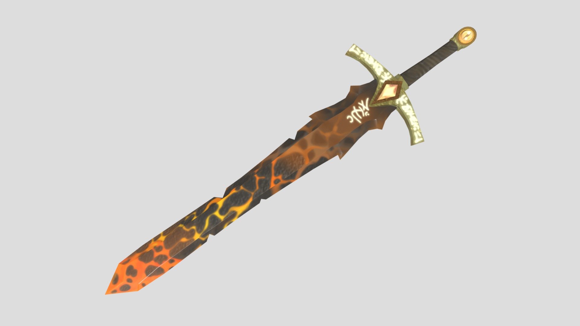 Лавовый меч/ Lava Sword 3d model