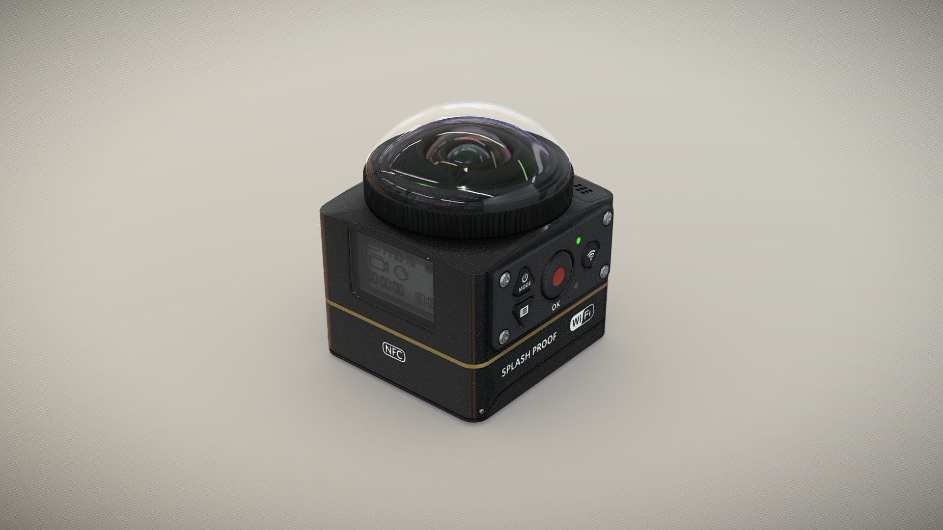 Kodak Pixpro SP360 4K vr action camera 3d model