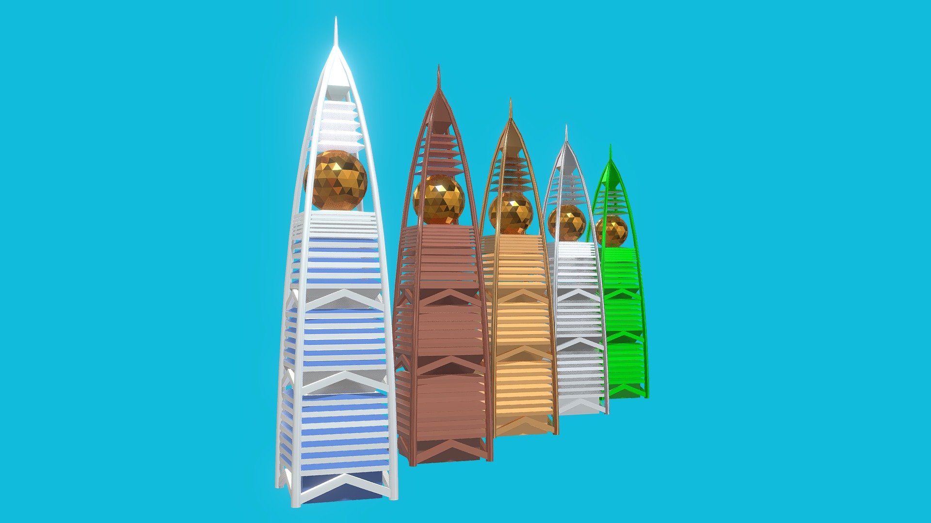 Al Faisaliyah Tower Landmark 3d model