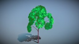 Stylized fluffy tree