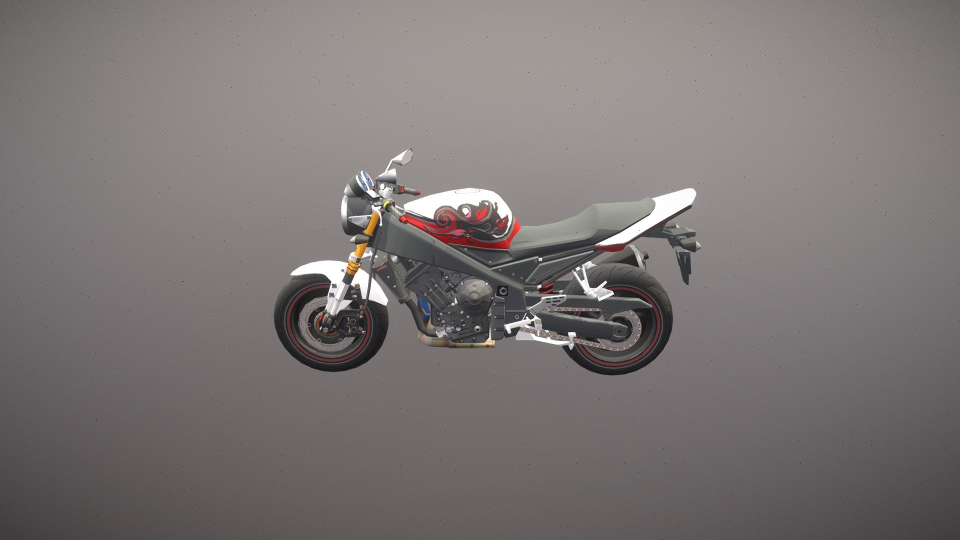 FVV1100 Bike 3d model