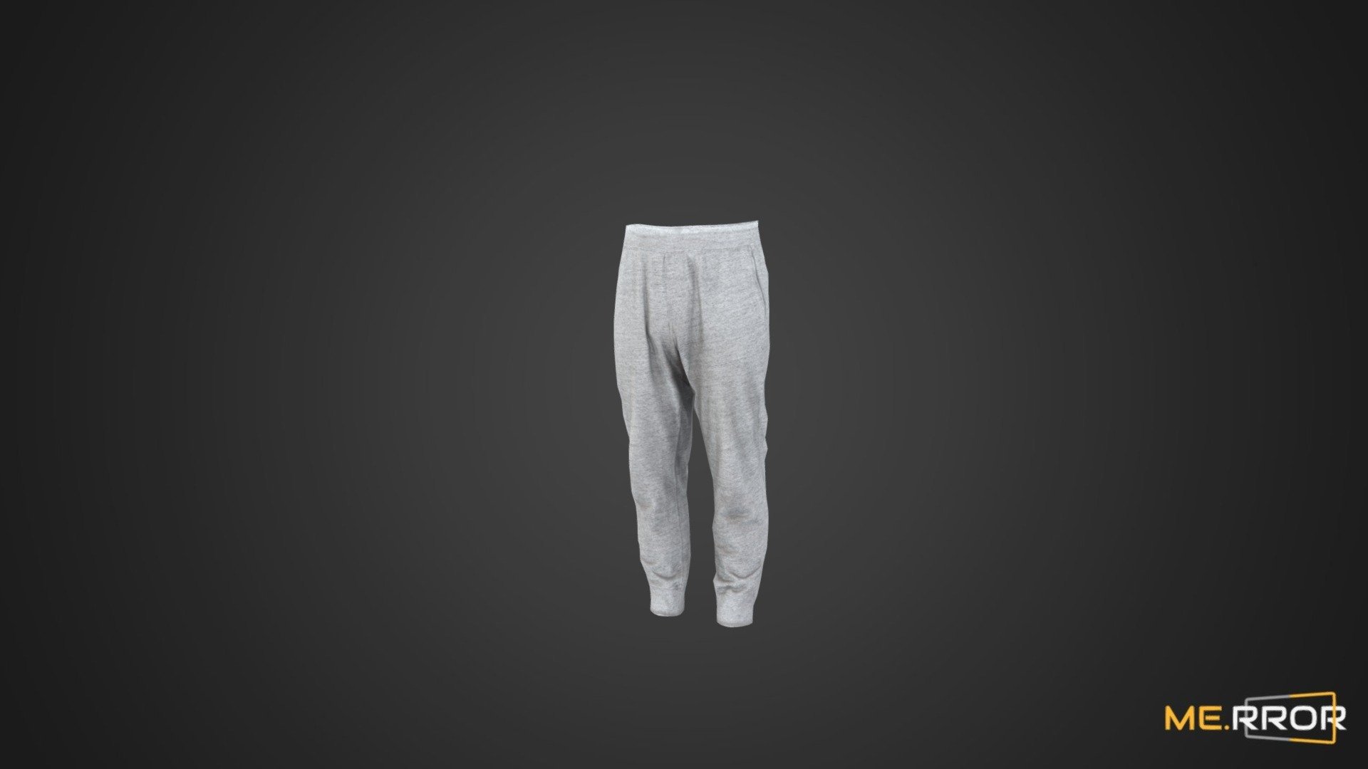 [Game-Ready] Gray Sweat pants 3d model