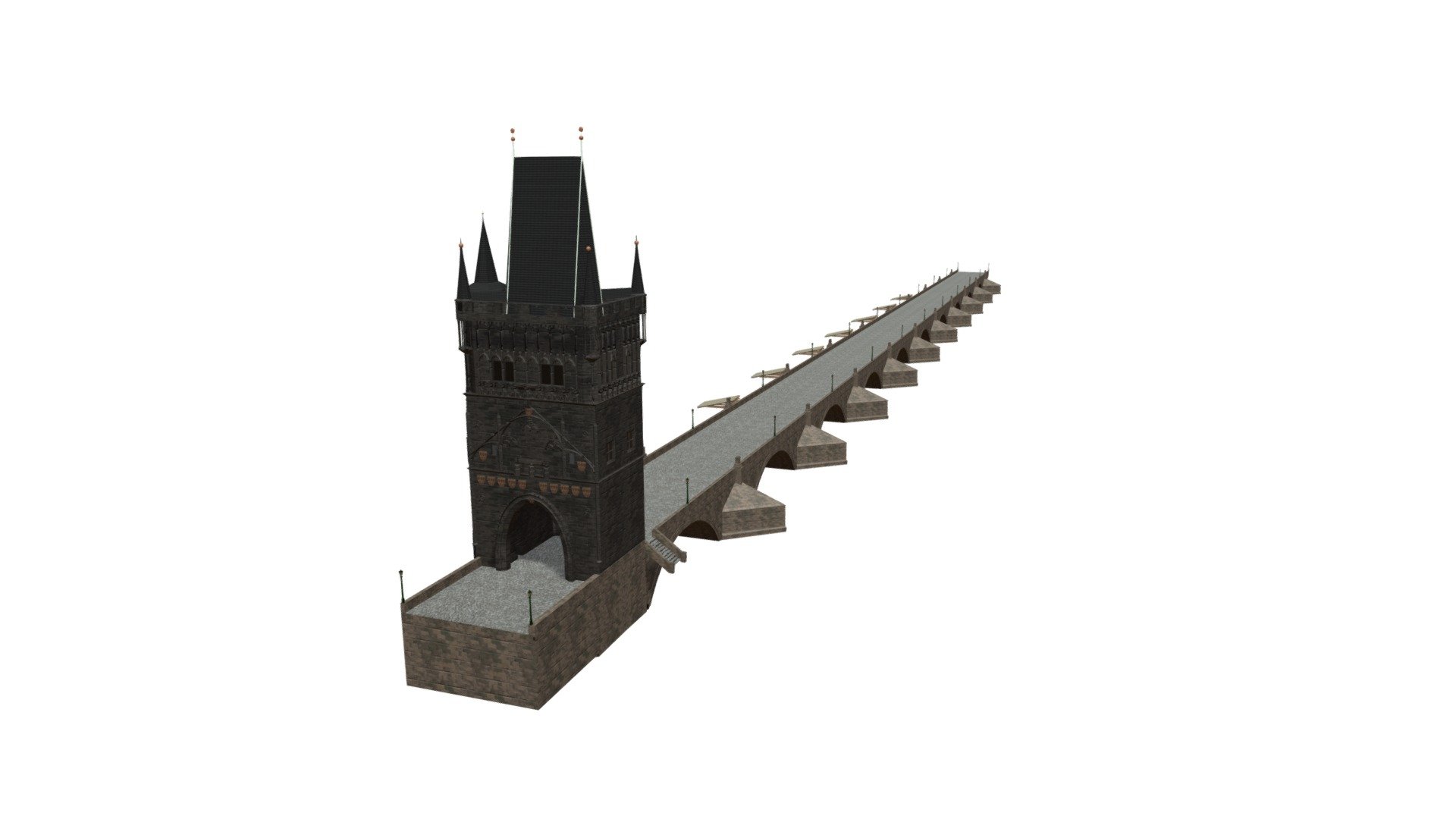 Charles Bridge 3d model