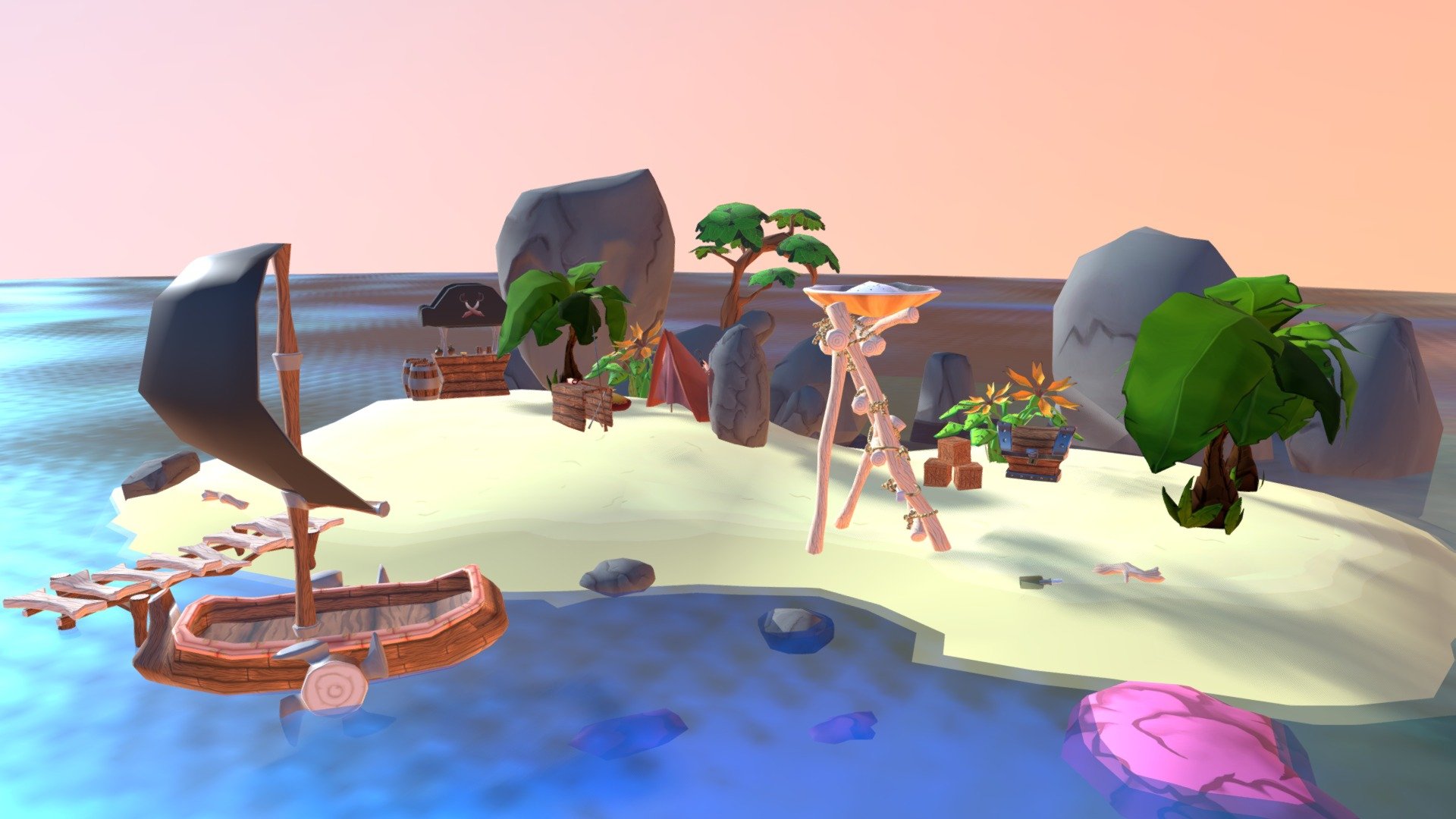 Scurvy Island 3d model