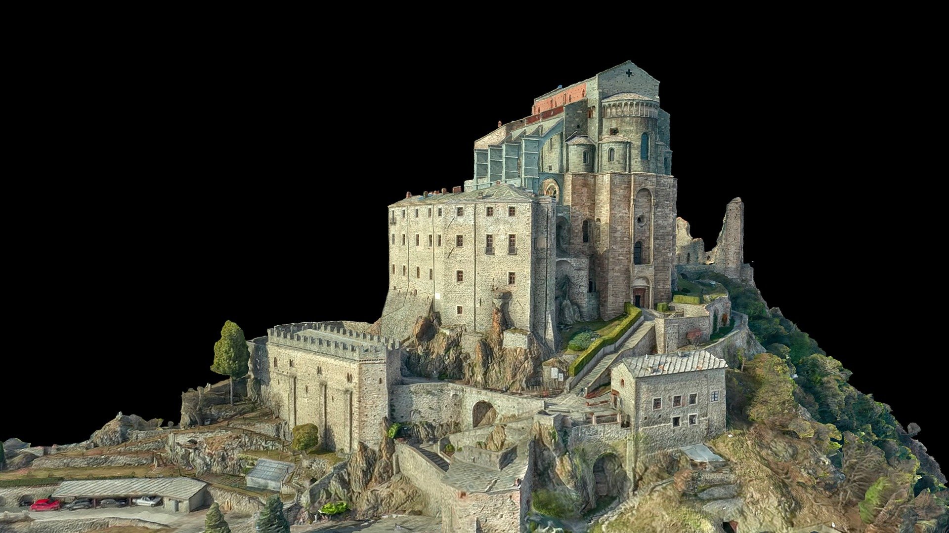 Sacra di San Michele (Saint Michaels Abbey) 3d model