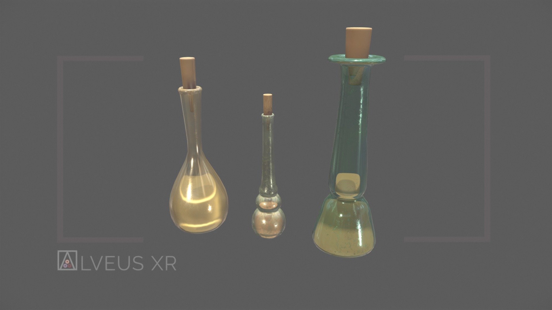 Ungüentarios romanos / Roman Unguent Bottles 3d model