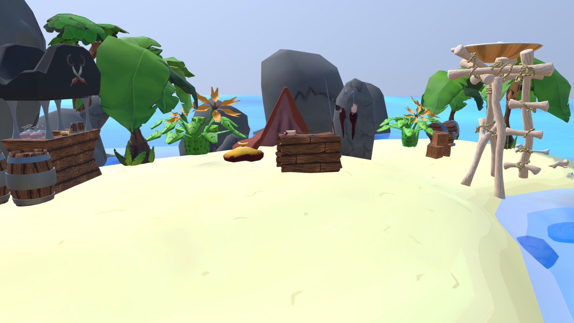 Pirate Island 3d model