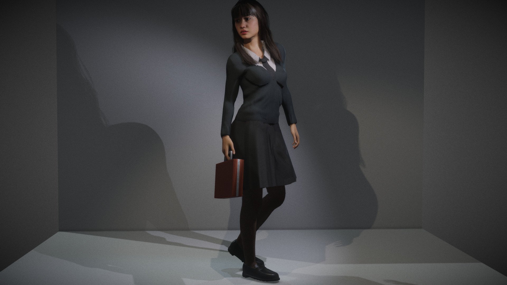 University Student 01 3d model