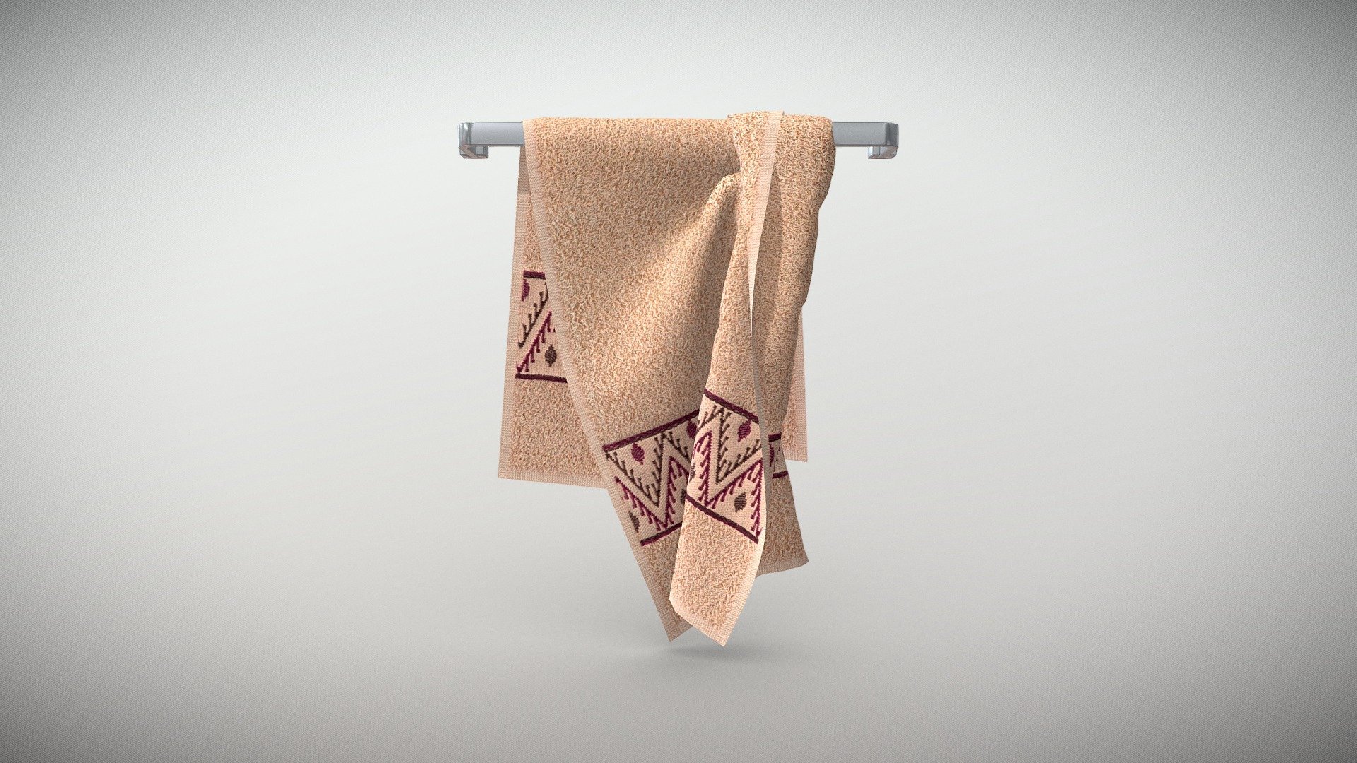 Towel Bath 5 3d model